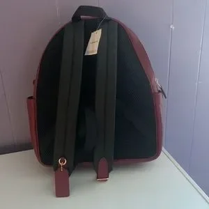 Coach | Bags | Coach Leather Court Bag Pack Black Cherry Nwt  display picture 1